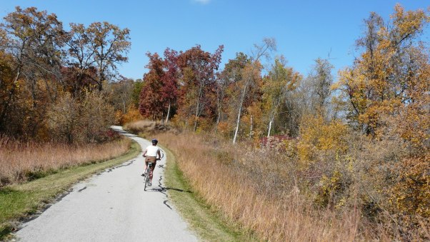 Janey Bike Riding Away